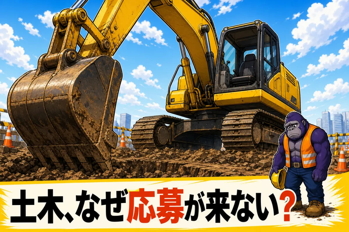土木の求人に応募が来ない理由と、応募を集める打ち手
