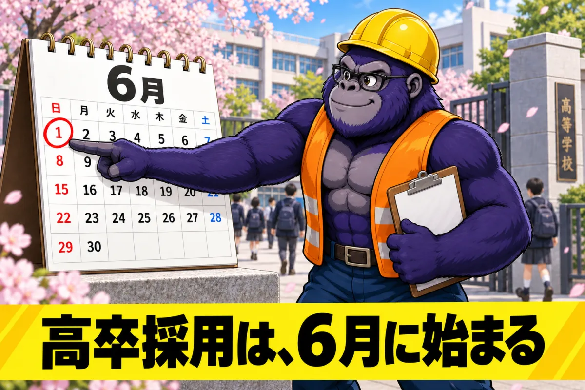 建設業の高卒採用のルールと日程