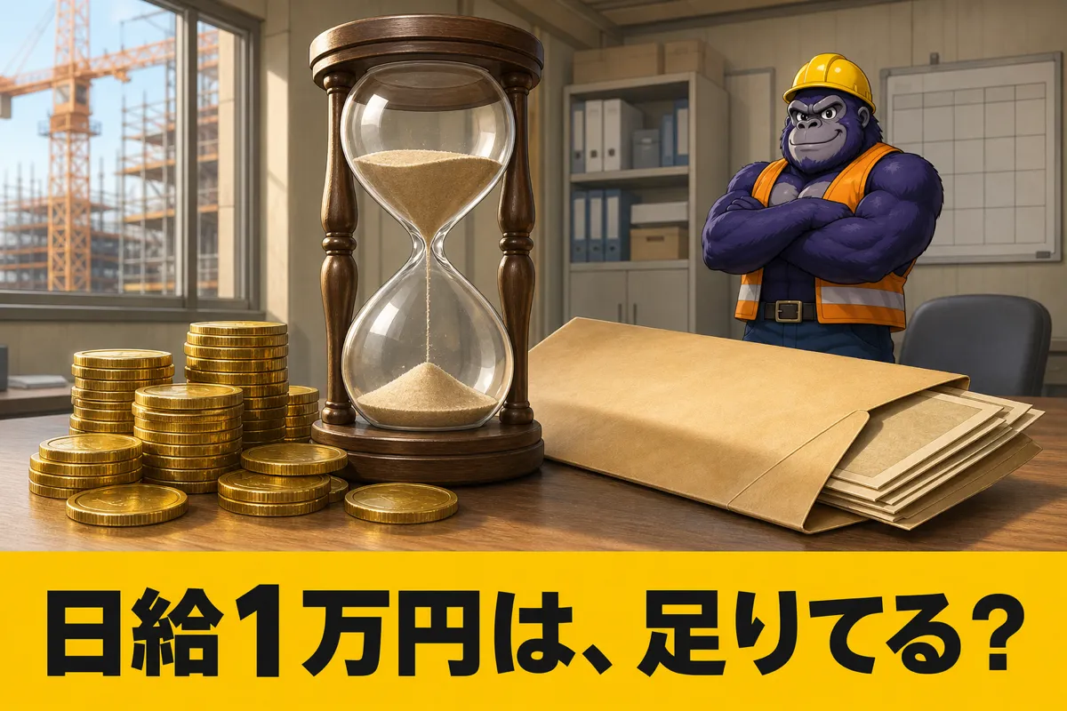 建設業の最低賃金と日給の計算