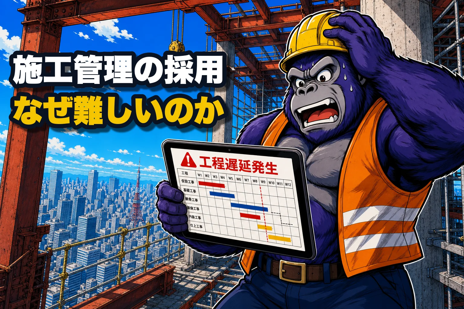 施工管理の採用はなぜ難しいのか
