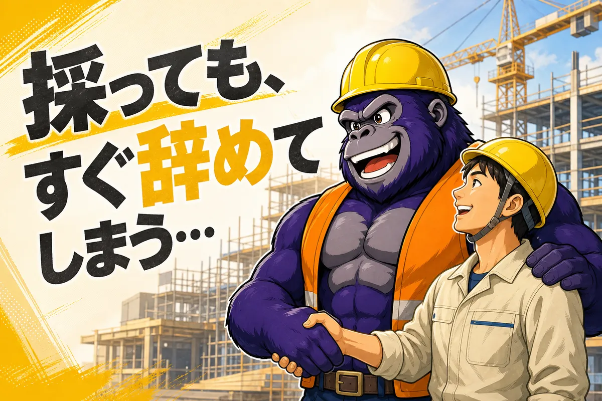採っても、すぐ辞めてしまう